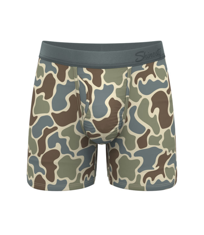 The Blender Grey Duck Camo Ball Hammock Pouch Underwear With Fly