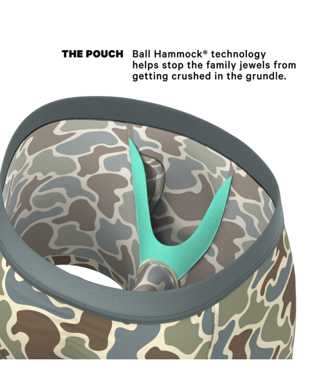 The Blender Grey Duck Camo Ball Hammock Pouch Underwear With Fly