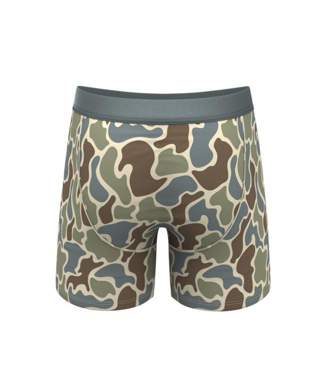 The Blender Grey Duck Camo Ball Hammock Pouch Underwear With Fly
