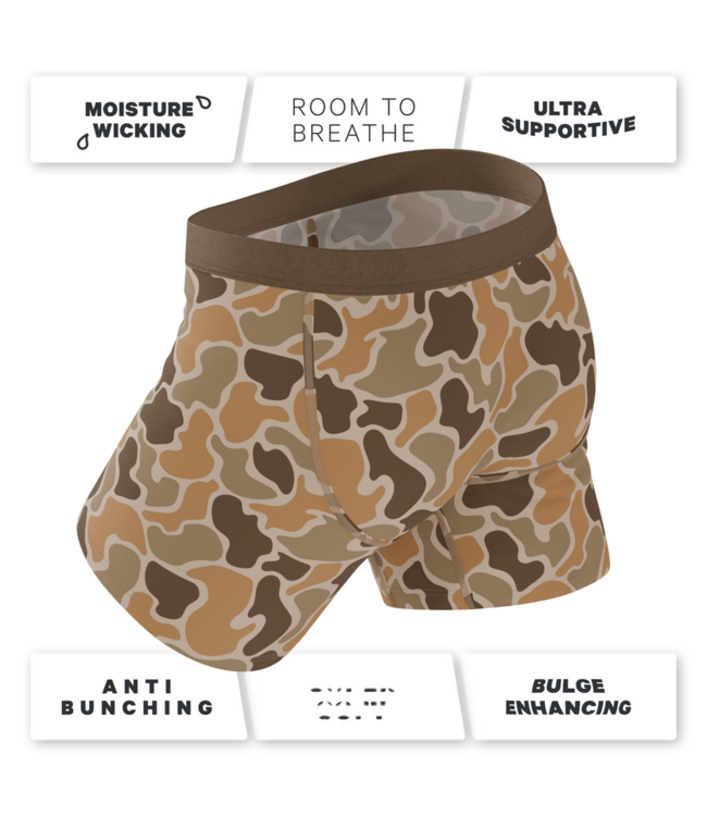 The Out Of Sight Light Duck Camo Ball Hammock Pouch Underwear With Fly