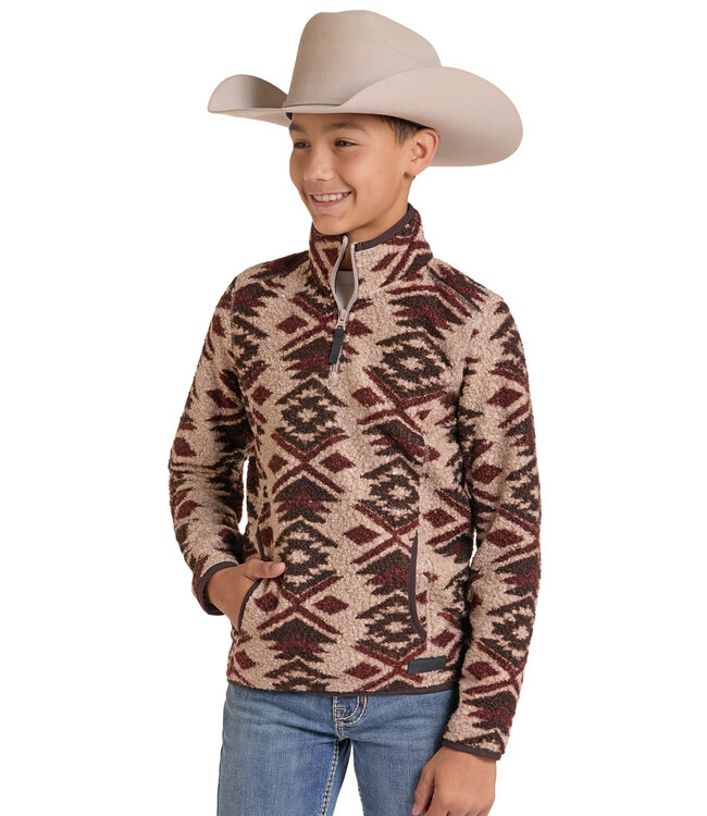 BB91C09221 RR BERBER 1/4 ZIP PULLOVER