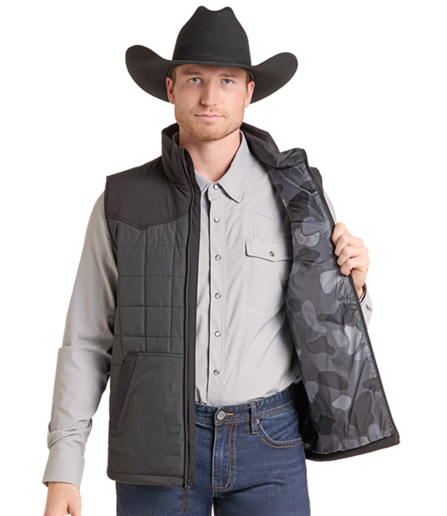 BM98C09200 RR SQUARE QUILTED PUFFER VEST