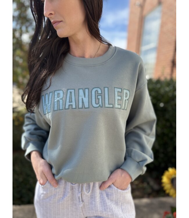 112384038 Ladies Crew Sweater Turq/Aqua