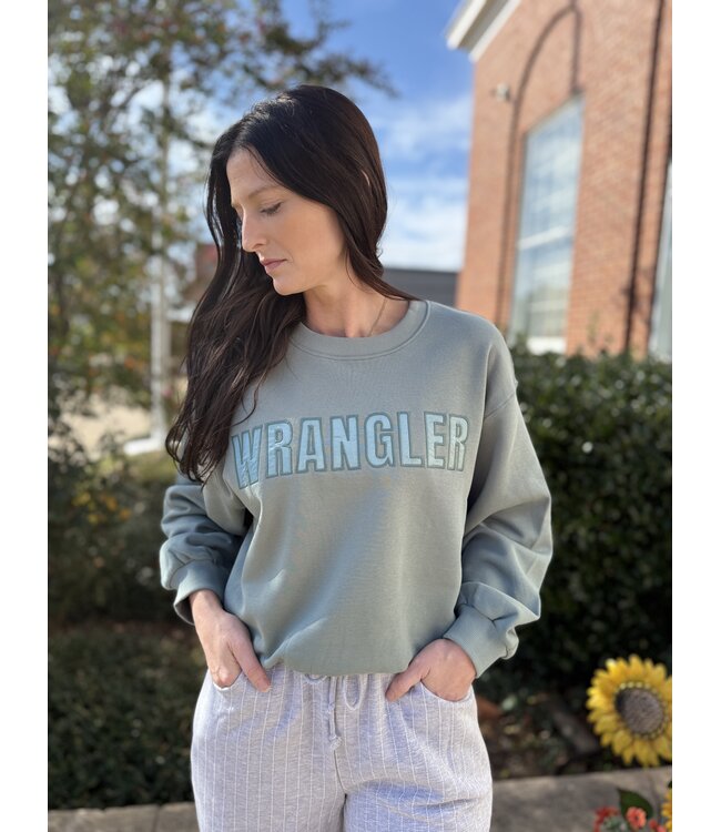 112384038 Ladies Crew Sweater Turq/Aqua