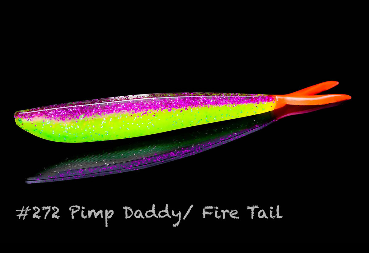 Lunker City Fishing Specialties Fin-s 4" Pimp Daddy/Fire Tail #272