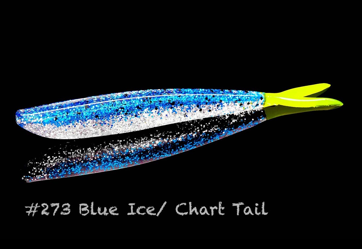 Lunker City Fishing Specialties Fin-s 4" Blue Ice/Chart Tail #273