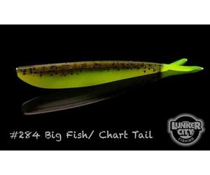 Lunker City Fin-S Fish - Blue Ice/Chartreuse Tail