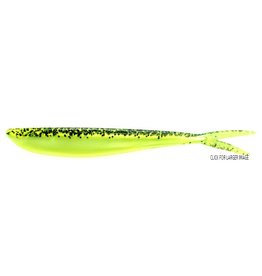 Lunker City Fishing Specialties Fin-s 4" Chartreuse Pepper Shad #145