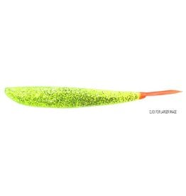 Lunker City Fishing Specialties Fin-s 4" Chartreuse Firetail #179