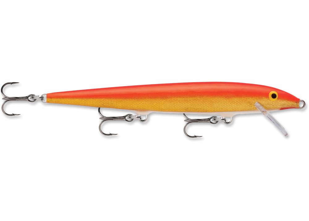 Pitman Creek Rapala Original F-9 Gold Fl Red
