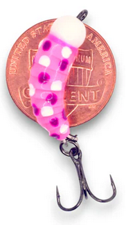 kendersoutdoors Kenders M. Maggot Glow Tungsten Pk/Wonderbread-#16 Hook