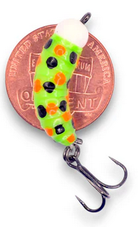 kendersoutdoors Kenders M. Maggot Glow Tungsten Gr/Wonderbread-#16 Hook