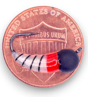 kendersoutdoors Kenders Akua Skud Tungsten Blk/Red/White-1/16 oz. #8 Hook