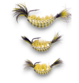 kendersoutdoors Kenders Shrimp Glow Tungsten Olive Green-1/64 oz. #12 Hook