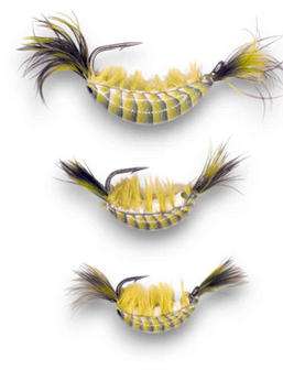kendersoutdoors Kenders Shrimp Glow Tungsten Olive Green-1/64 oz. #12 Hook