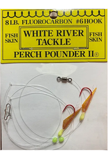 White River Tackle Perch Pounder II #18 Aurora Orange/Chart. Head #8 Hook