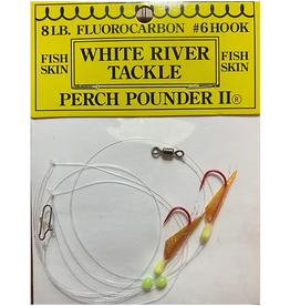 White River Tackle Perch Pounder II #18 Aurora Orange/Chart. Head #8 Hook