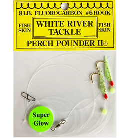 White River Tackle Perch Pounder #17 Extreme Glow/Redhead #6
