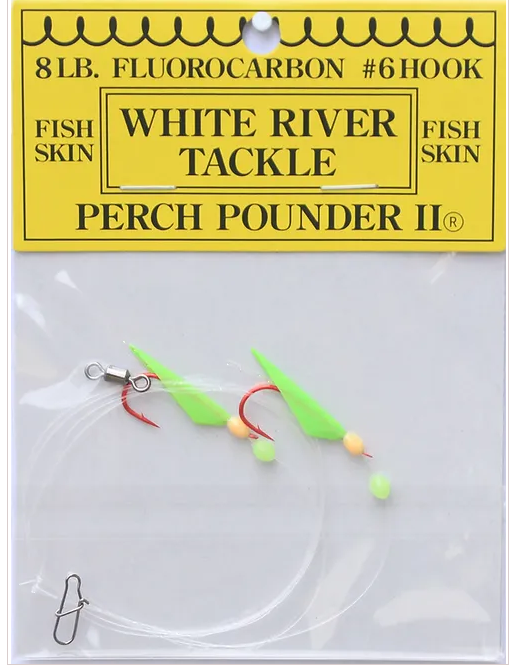 White River Tackle Perch Pounder II #8 Glow/Orange-16*