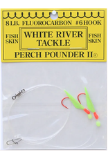 White River Tackle Perch Pounder #1 Glow/Red Head Size 4*