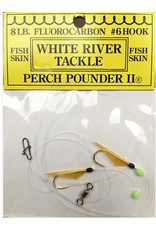 White River Tackle Perch Pounder II #13 Gold/Black Head #8 Hook