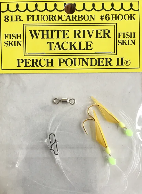 White River Tackle Perch Pounder #14 Gold/Chartreuse Size 4