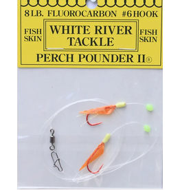 White River Tackle Perch Pounder #5 Orange/Chartreuse Head Hook 6