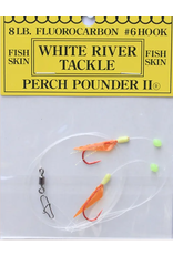 White River Tackle Perch Pounder II #5 Orange/Chart. Head #8 Hook