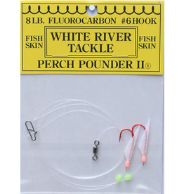 White River Tackle Perch Pounder #10 Pearl/Pink #6