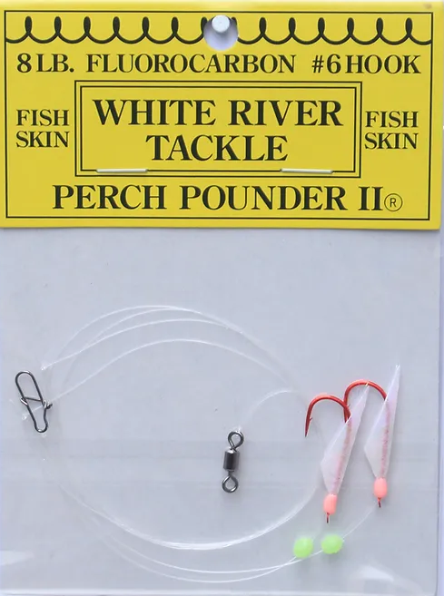 White River Tackle Perch Pounder #10 Pearl/Pink Hook 6