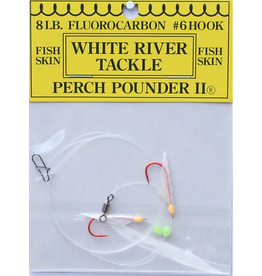 White River Tackle Perch Pounder #11 Pearl/Orange #6