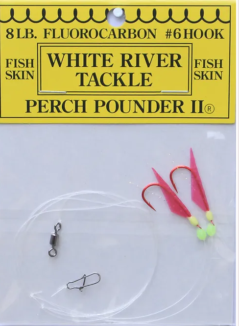 White River Tackle Perch Pounder II #8 Pink/Chart.-8*23