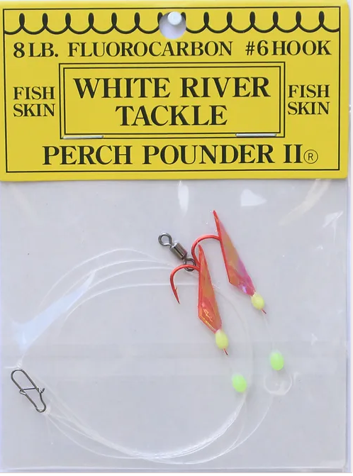 White River Tackle Perch Pounder #6 Red/Chartreuse Size 4*