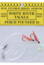 White River Tackle Perch Pounder #7 Red/Black Size 4*