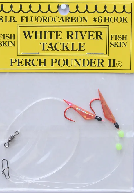White River Tackle Perch Pounder #7 Red/Black Hook 6