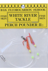 White River Tackle Perch Pounder II #8 Red/Chart.-6*23