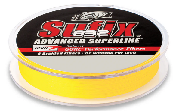 Rapala Sufix 832 Braid Line 10lb. Hi-Vis 150 yd.