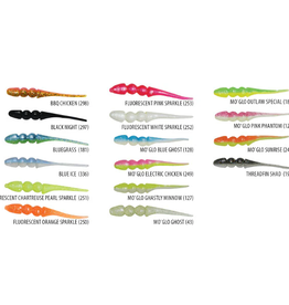 Pitman Creek BG  Mo'Glo 2.5" scent wiggl'r Blue Ghost 18count