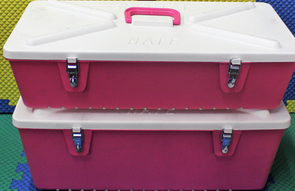 trinity industries Special Mate Body Box Gray/Pink 8 inch.