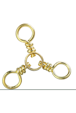 Eagle Claw  3-Way Swivel Brass #1/0