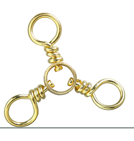 Eagle Claw  3-Way Swivel Brass #1/0