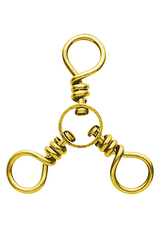 Pitman Creek Eagle Claw 3-Way Swivel Brass #2*