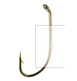 Pitman Creek Hook Eagle Claw Baitholder Bronze #4
