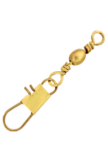 Eagle Claw Barrel Swivel Interlock Snap Brass #10