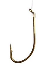 Pitman Creek Hook Eagle Claw Plain Shank Snell Gold #4