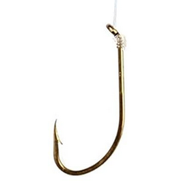 sports specialist Hook Eagle Claw Plain Shank Snell Gold #4
