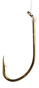 sports specialist Hook Eagle Claw Plain Shank Snell Gold #4