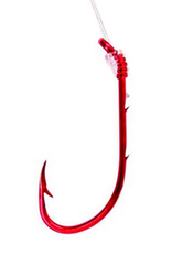 Hook Eagle Claw Snell Baitholder Red #8