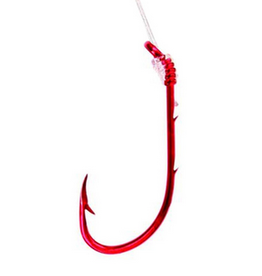 Hook Eagle Claw Snell Baitholder Red #8