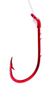 Hook Eagle Claw Snell Baitholder Red #8